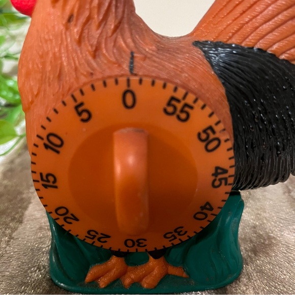 VTG TIMER CHICKEN KITCHEN - Hen Rooster - WORKS, Ticks Down - CLEAN - *Read* - Picture 2 of 6
